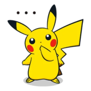 🤔 Pikachu Pikachu, Pokémon, Cartoon, Anime, Gelb whatsapp sticker