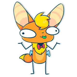 🌝 dibujos animados, animal, lindo, ilustración, pegatina telegram sticker