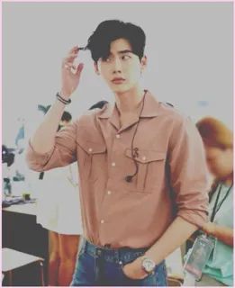 🥂 Lee Jong-suk Korean, celebrity, actor, k-pop, fashion, style telegram sticker