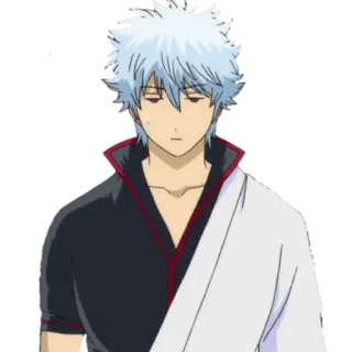 😐 Gintoki Sakata Gintama Anime, Manga, Gintama, Gintoki Sakata, Postać whatsapp sticker