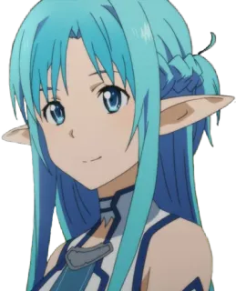 🙂 Asuna Sword Art Online Anime, Garota, Personagem, Bonito, Sword Art Online, Asuna telegram sticker