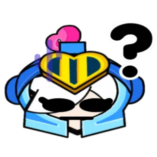 🤨 问号, 困惑, 人物, 卡通, 贴纸 telegram sticker