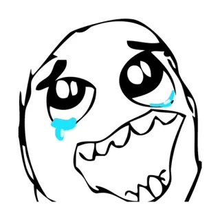 😂 Meme, Pleurs, Visage, Internet, Expression, Triste telegram sticker