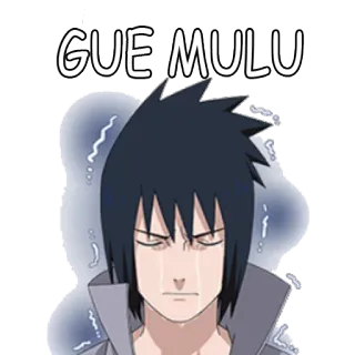 🙃 Sasuke Uchiha Naruto GUE MULU Anime, Triste, Chorando, Sasuke, Naruto, Personagem, Adesivo telegram sticker