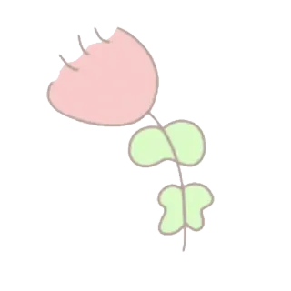 🍦 flor, planta, botânico, floral, natureza, fofo, rosa, ilustração telegram sticker