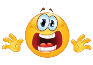 😱 emoji, scared, shocked, surprised, afraid, fear telegram sticker