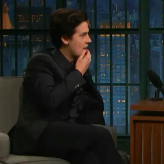🕐 Cole Sprouse ator, entrevista, celebridade, televisão telegram sticker