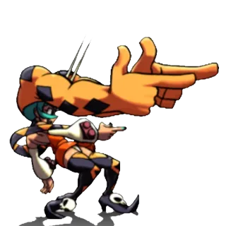 🏆 Skullgirls skullgirls, ms. fortune, 비디오 게임, 격투 게임 telegram sticker