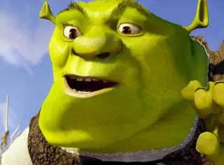 😮 Shrek オーガ, 緑, 映画, アニメ, コメディ telegram sticker