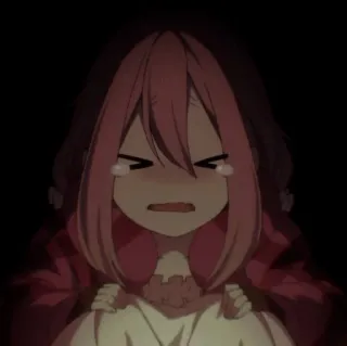 🐝 Anime, Weinend, Traurig, Pinke Haare, Cartoon, Emotion telegram sticker