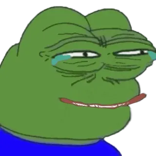 😂 Pepe the Frog Пепе, Лягушка, Мем, Интернет, Выражение, Смешно whatsapp sticker