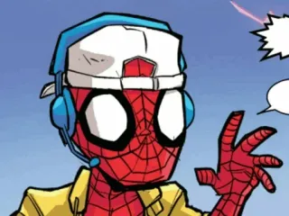 🕸 Spider-Man super-herói, quadrinho, desenho animado, Homem-Aranha, Marvel telegram sticker