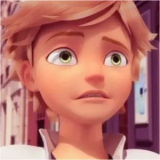 😳 Adrien Agreste Miraculous: Tales of Ladybug & Cat Noir 卡通, 动画, 青少年, 瓢虫少女, 阿德里安, 阿格斯特 whatsapp sticker