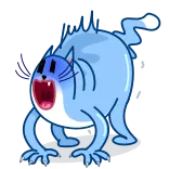 Blue Cat whatsapp stickers