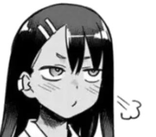 ◾️ Nagatoro Don't Toy with Me, Miss Nagatoro Nagatoro, Anime, Manga, Charakter, Ausdruck telegram sticker