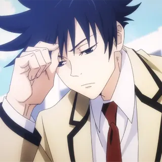 🐺 Anime, Manga, Charakter, Schuluniform, Krawatte, Schüler, Illustration whatsapp sticker