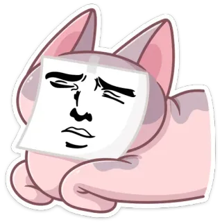👺 gatto, meme, faccia, espressione, adesivo telegram sticker