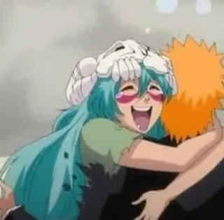 👼 Nelliel Tu Odelschwanck Bleach Anime, Bleach, Nelliel, Nelliel Tu Odelschwanck, Personaggio, Abbraccio whatsapp sticker