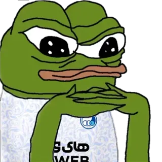 ⚽️ Pepe the Frog های WEB Pepe, katak, meme, meme internet, kartun, stiker whatsapp sticker