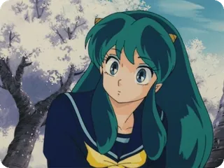 😊 Lum Urusei Yatsura Anime, Garota, Uniforme escolar, Desenho animado, Fofa, Lum, Urusei Yatsura telegram sticker