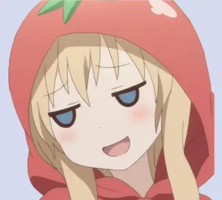 😏 anime, altezzoso, pomodoro, ragazza, manga, carino, personaggio, faccia whatsapp sticker