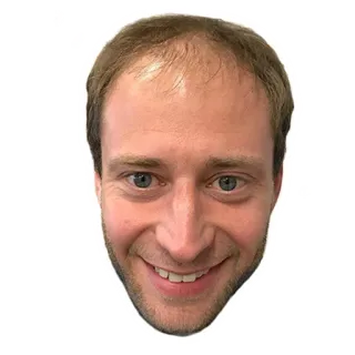 😆 homme, portrait (buste), portrait, visage, personne, humain telegram sticker