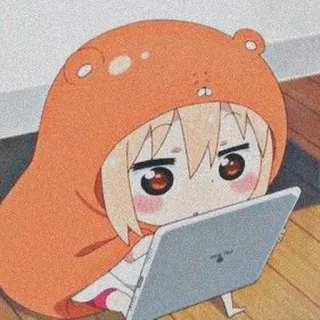 🎐 Anime, Cô gái, Hoạt hình, Dễ thương, Nhân vật, Gấu, Áo hoodie, Máy tính xách tay telegram sticker