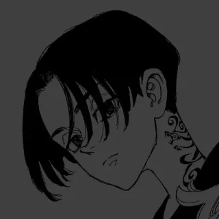 🎴 Mikey Mikey, Anime, Personaggio, Tatuaggio, Ritratto telegram sticker