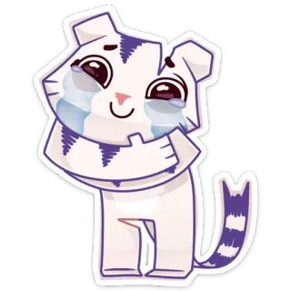 😭 weinend, traurig, süß, tier, weißer Tiger telegram sticker