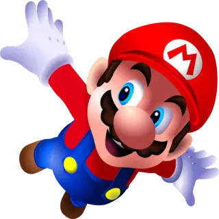 😏 Mario mario, nintendo, videogame, desenho animado, personagem, super mario, plataforma, pular telegram sticker