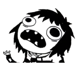 😫 Dessin animé, Panique, Stress, Choqué, Expression, Détresse telegram sticker