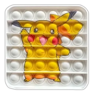 ⚡ Pikachu Pokemon pokemon, pikachu, popit, giocattolo, fidget, giallo, cartone animato whatsapp sticker