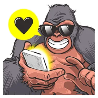 Mr. Gorilla :: @stickerhype telegram stickers