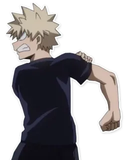 😡 Bakugo Katsuki My Hero Academia anime, character, my hero academia, bakugo, katsuki telegram sticker