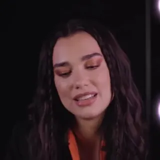 📌 Dua Lipa promi, sängerin, frau, porträt, person, musik whatsapp sticker
