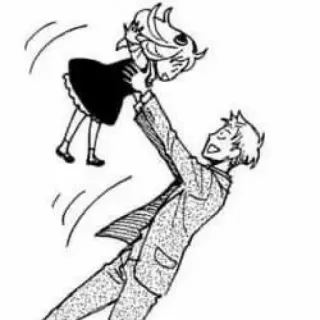 ⬛ Anya Forger Spy x Family spy x family, anya forger, manga, father, child, wholesome whatsapp sticker