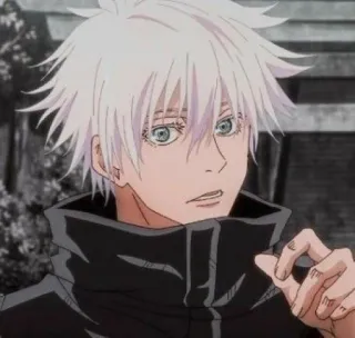 🍡 Satoru Gojo Jujutsu Kaisen Anime, Mangá, Gojo, Jujutsu Kaisen, Satoru Gojo, Cabelo branco, Personagem telegram sticker