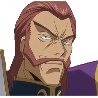 😐 anime, character, expression, serious telegram sticker