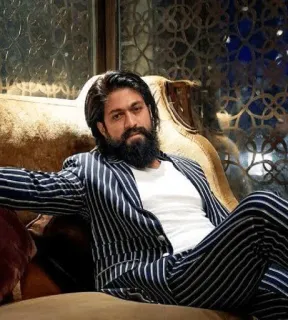 😎 Yash actor, indio, celebridad, barba, hombre, retrato telegram sticker