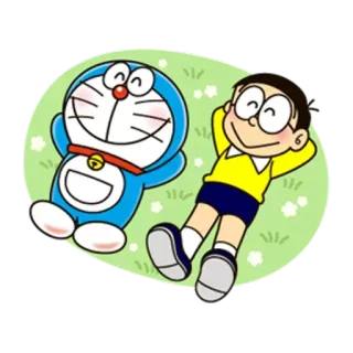 🙂 Doraemon Cartoon, Freundschaft, Entspannung, Anime, Doraemon, Nobita telegram sticker