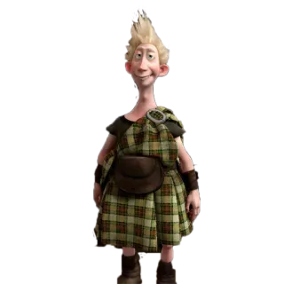 🙃 Young Macintosh Brave Joven Macintosh, Valiente, Disney, Escocés, Dibujos animados, Animación, Personaje whatsapp sticker