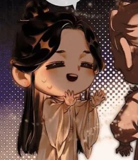 😅 动漫, Q版, 可爱, 卡通 telegram sticker