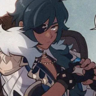 🌟 Kaeya Genshin Impact Anime, Genshin Impact, Kaeya, Personaggio, Fanart telegram sticker