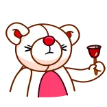 Nonromantic bear whatsapp stickers