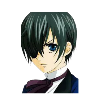 😕 Ciel Phantomhive Black Butler Anime, Manga, Black Butler, Ciel Phantomhive, Charakter, Animiert telegram sticker