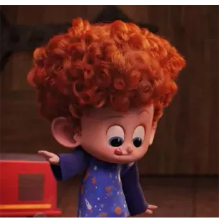 💃 Dennis Loughran Hotel Transylvania Деннис, Монстры на каникулах, Мультфильм, Монстр, Вампир, Персонаж, Сын, Мальчик telegram sticker