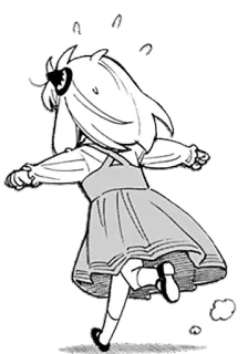 🏃‍♀️ Anya Forger Spy x Family anime, manga, cute, character, girl, spy x family, anya forger telegram sticker
