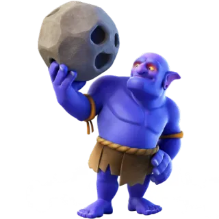 🎳 monster, fantasy, stone, goblin, blue, giant telegram sticker