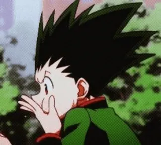 🌿 Gon Freecss Hunter x Hunter anime, gon, hunter, hunterxhunter, dessin animé telegram sticker