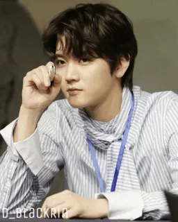 ✨ D_BLACKRIN kpop, schauspieler, sänger, asiatischer mann, porträt telegram sticker